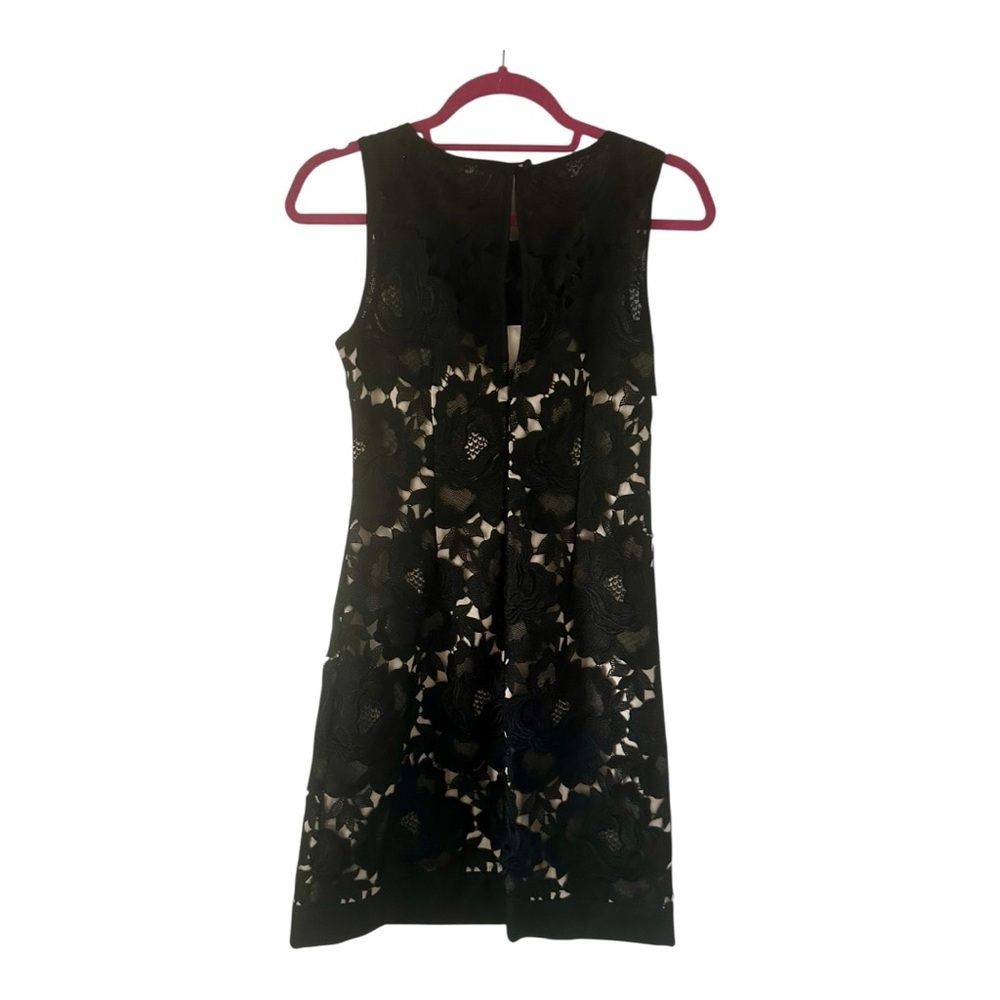 White House Black Market Black Lace Dress Size 00 - Picture 5 of 7